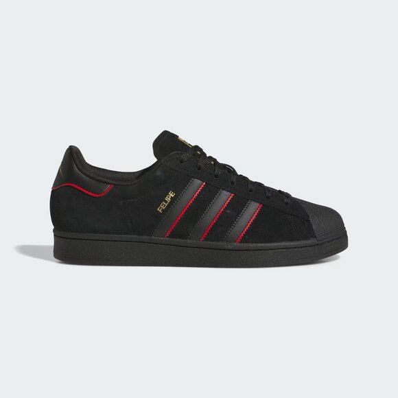 Adidas Superstar ADV X Felipe Gustavo - JR7831 2025 BLACK SUEDE MENS 10 NEW - Picture 10 of 16